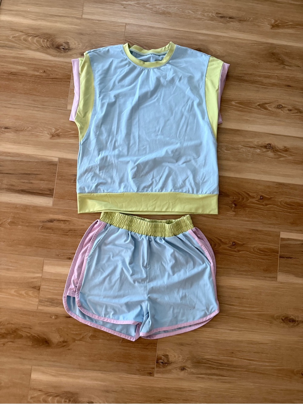 Pastel Colorblock set - Light Blue/Yellow/Pink. Extra comfy.